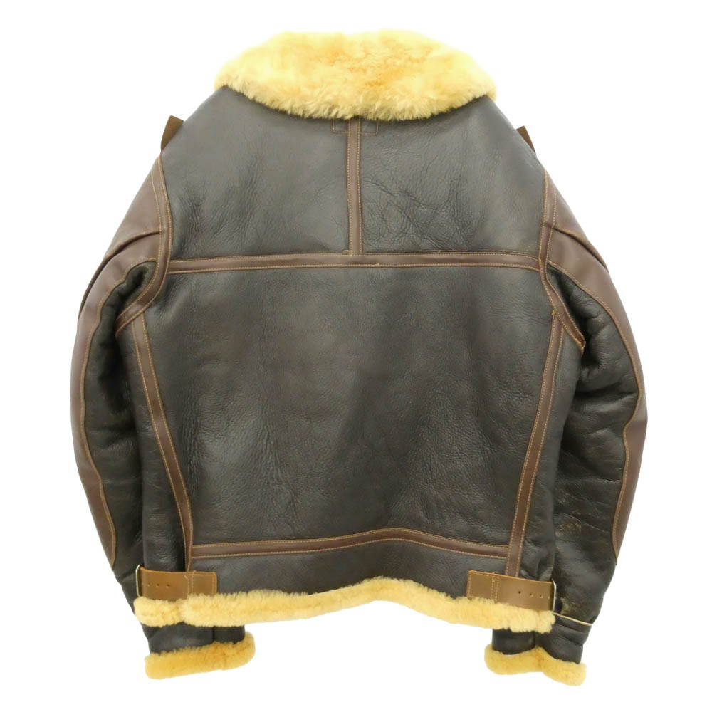 Buzz Rickson's バズリクソンズ M83157 M品番 TYPE B-3 B.R.C.CORP社復刻 B-3 レザー フライト ジャケット ライトブラウン系 ダークブラウン系 40【中古】