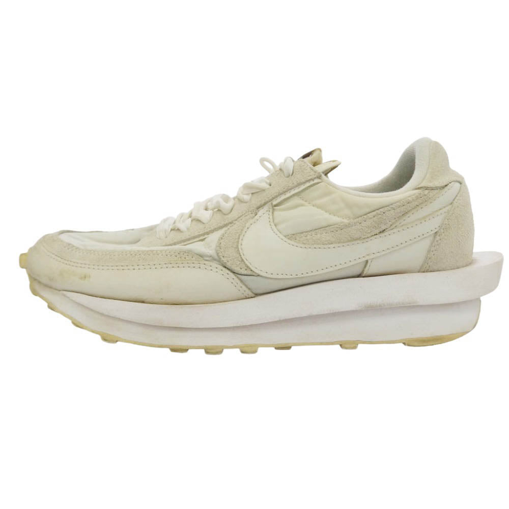 NIKE ナイキ Sacai サカイ BV0073-101 × sacai LDV Waffle Triple White サカイ ワッフル トリプルホワイト ローカット スニーカー オフホワイト系 ベージュ系 26.5cm【中古】