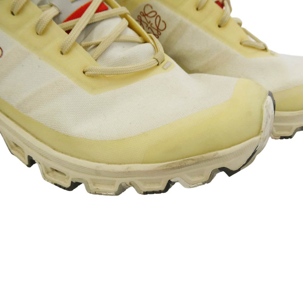 LOEWE ロエベ ON オン フェイクバスターズ鑑定済 On Cloudventure オン クラウドベンチャー ローカット スニーカー ランニングシューズ オフホワイト系 ベージュ系 38【中古】