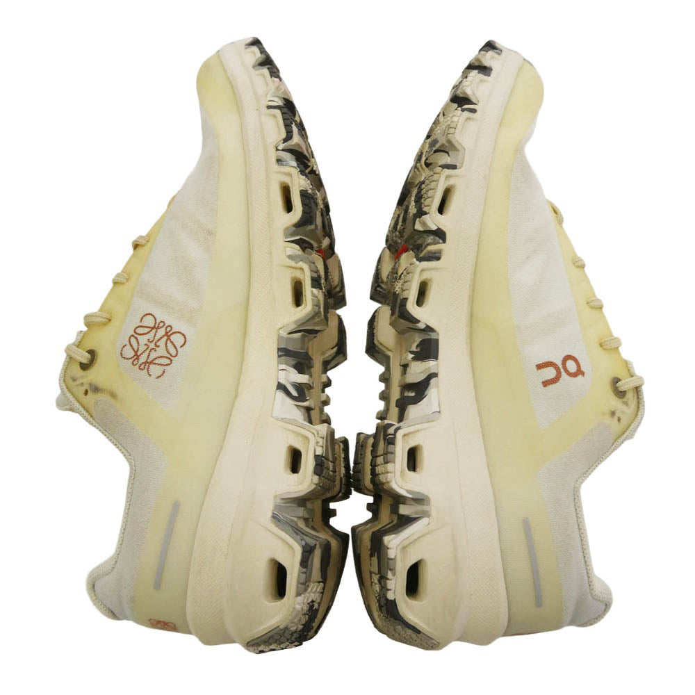 LOEWE ロエベ ON オン フェイクバスターズ鑑定済 On Cloudventure オン クラウドベンチャー ローカット スニーカー ランニングシューズ オフホワイト系 ベージュ系 38【中古】