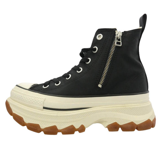 CONVERSE コンバース 1SF084 ALL STAR TREKWAVE NL Z HI オールスター トレックウエーブ ハイカットスニーカー オフホワイト系 ブラック系 24cm【極上美品】【中古】