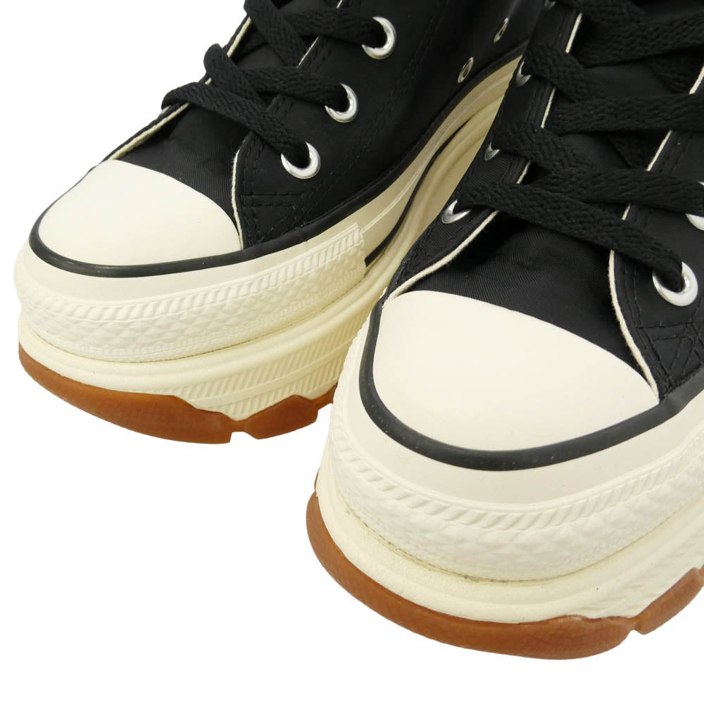 CONVERSE コンバース 1SF084 ALL STAR TREKWAVE NL Z HI オールスター トレックウエーブ ハイカットスニーカー オフホワイト系 ブラック系 24cm【極上美品】【中古】