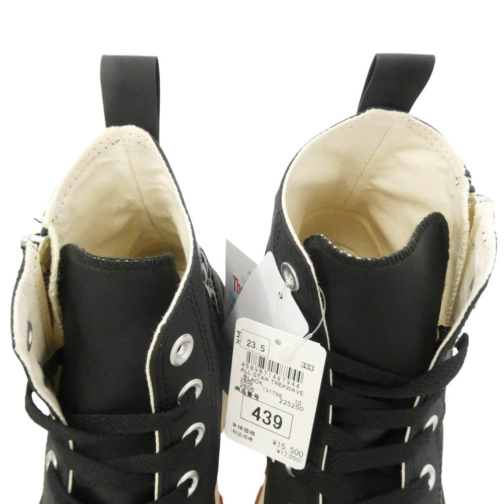 CONVERSE コンバース 1SF084 ALL STAR TREKWAVE NL Z HI オールスター トレックウエーブ ハイカットスニーカー ブラック系 オフホワイト系 23.5cm【極上美品】【中古】
