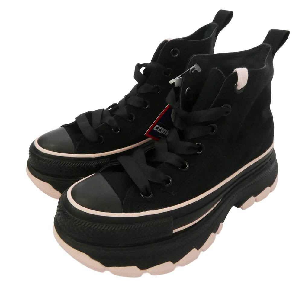 CONVERSE コンバース 1SE820 ALL STAR TREKWAVE BP H オールスター トレックウエーブ ハイカットスニーカー ブラック系 ピンク系 24.5cm【極上美品】【中古】