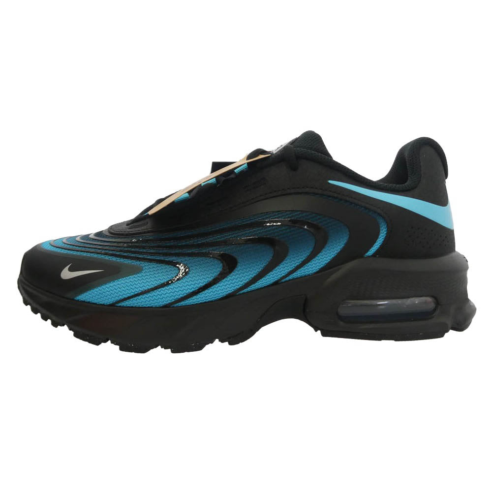 NIKE ナイキ IR0819-014 AIR MAX FIRE エアマックス ファイア ブラック ガンマブルー ローカットスニーカー ブラック系 ライトブルー系 26.5cm【新古品】【未使用】【中古】