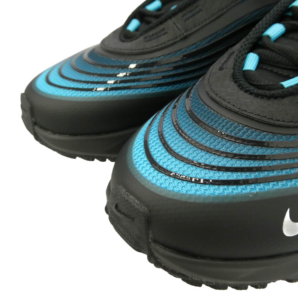NIKE ナイキ IR0819-014 Air Max FIRE エアマックス ファイア ブラック ガンマブルー ローカットスニーカー ブラック系 ライトブルー系 26.5cm【新古品】【未使用】【中古】
