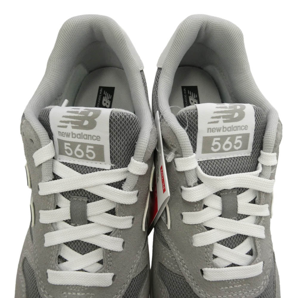 NEW BALANCE ニューバランス ML565EG1 565 Gray グレー ローカットスニーカー グレー系 チャコール系 24cm【極上美品】【中古】