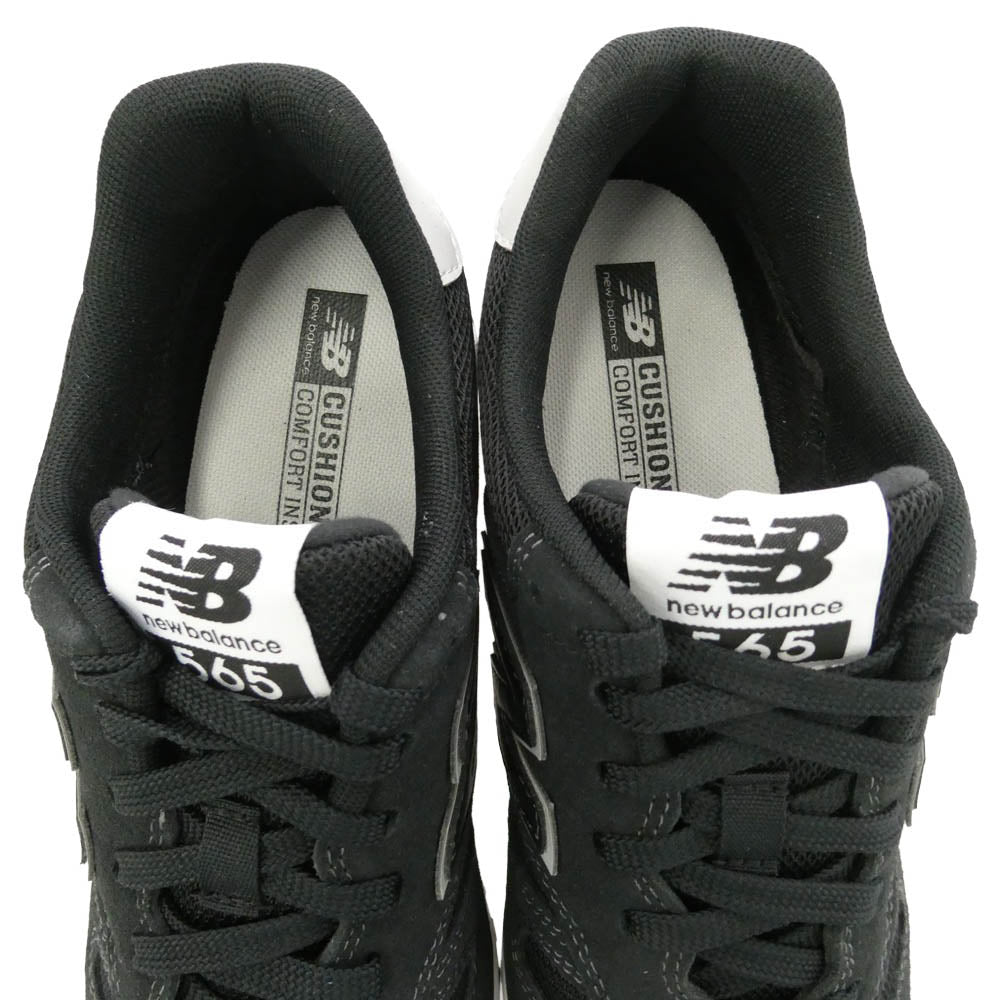 NEW BALANCE ニューバランス ML565EB1 565 Black ブラック ローカットスニーカー ブラック系 グレー系 24.5cm【新古品】【未使用】【中古】