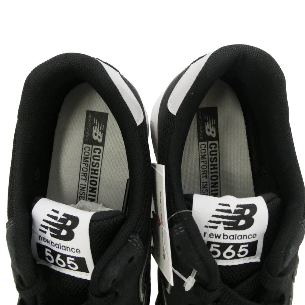 NEW BALANCE ニューバランス ML565EB1 565 Black ブラック ローカットスニーカー ブラック系 グレー系 24cm【新古品】【未使用】【中古】