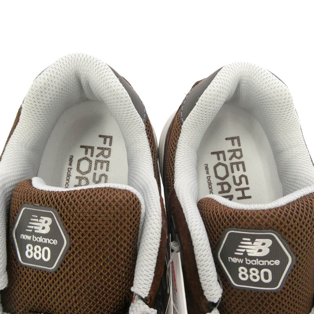 NEW BALANCE ニューバランス M8806XS Walking Fresh Foam X 880V7 Dark Brown ワーキング フレッシュフォーム X ダークブラウン ローカットスニーカー ダークブラウン系 グレー系 25.5cm【新古品】【未使用】【中古】