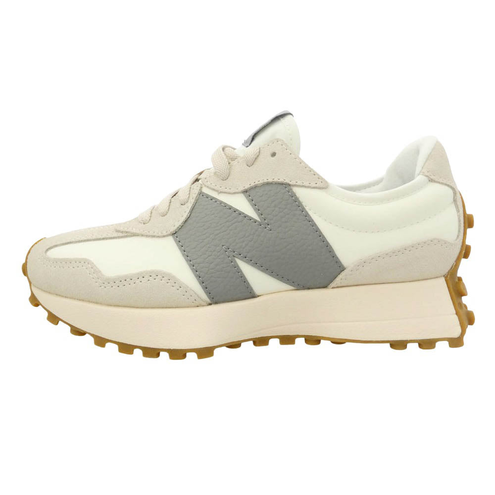 NEW BALANCE ニューバランス U327LT 327 White Grey ホワイト グレー ローカットスニーカー マルチカラー系 23cm【新古品】【未使用】【中古】