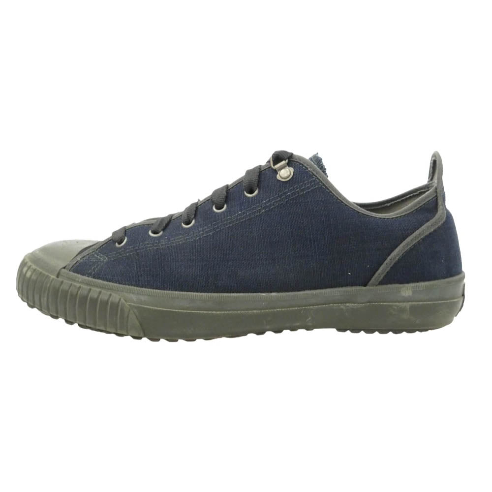 Nigel Cabourn ナイジェルケーボン ARMY TRAINERS アーミー トレーナー キャンバス ローカット スニーカー ネイビー ブラック系 9 1/2【中古】