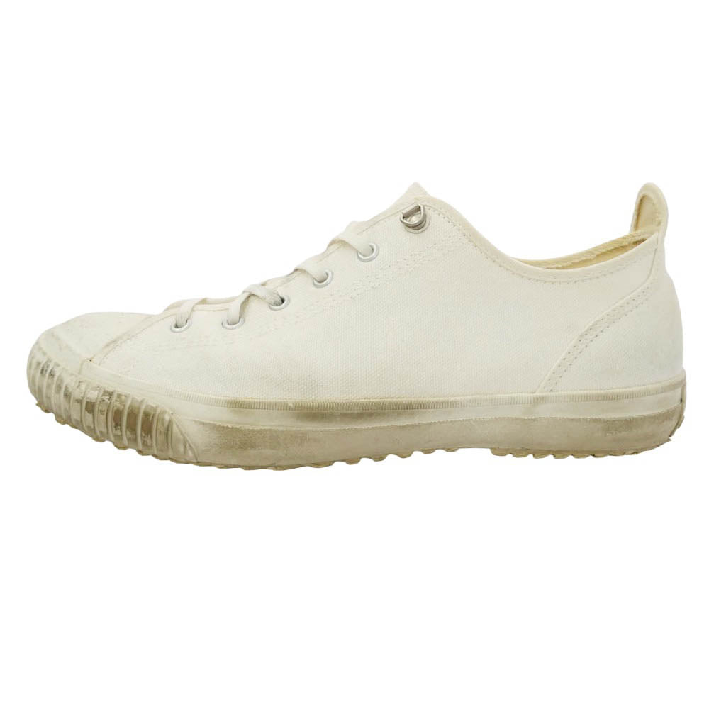 Nigel Cabourn ナイジェルケーボン ARMY TRAINERS アーミー トレーナー キャンバス ローカット スニーカー ホワイト オフホワイト系 8 1/2【中古】