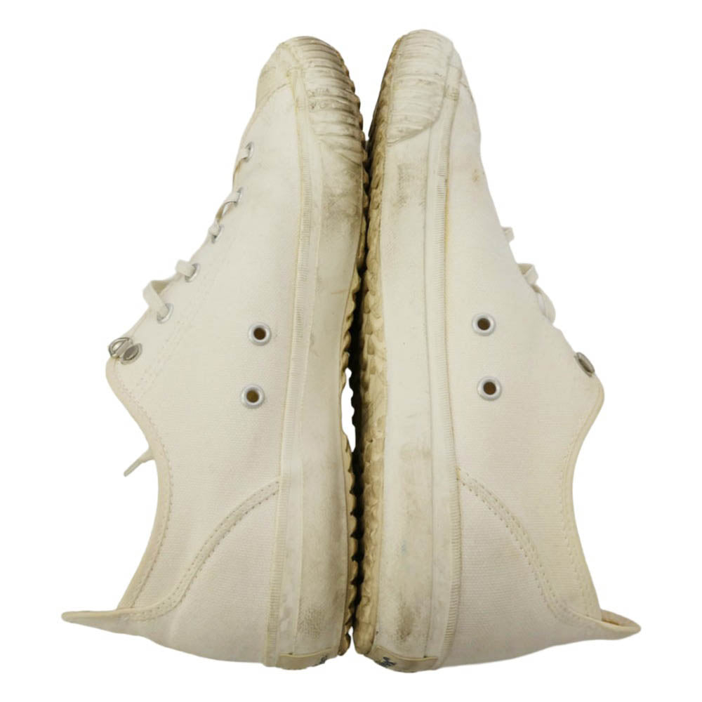 Nigel Cabourn ナイジェルケーボン ARMY TRAINERS アーミー トレーナー キャンバス ローカット スニーカー ホワイト オフホワイト系 8 1/2【中古】