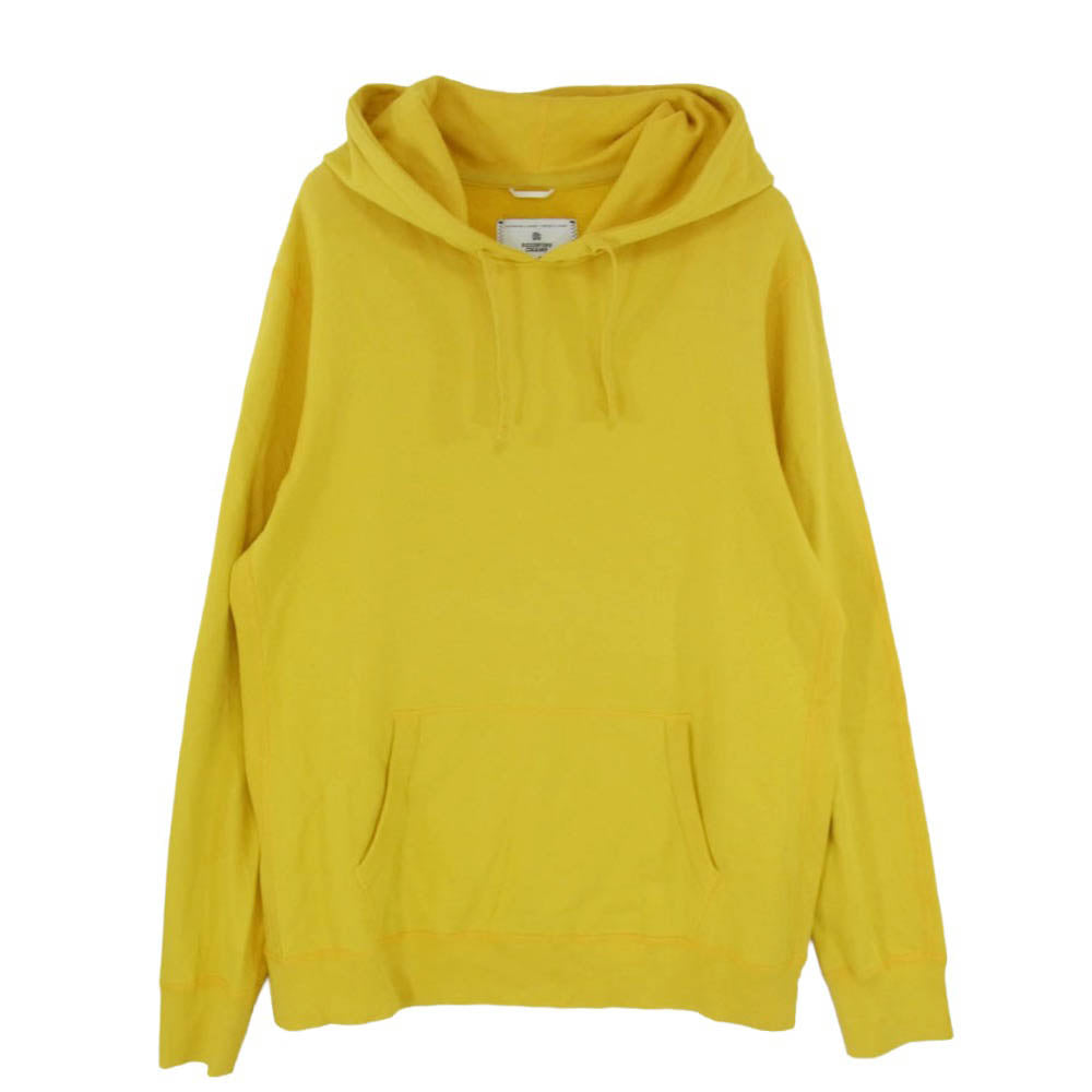 REIGNING CHAMP レイニングチャンプ RC-3529 Lightweight Terry Pullover Hoodie ライトウエイト フレンチテリー プルオーバー スウェット パーカー フーディー イエロー系 L【中古】