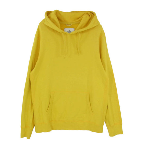 REIGNING CHAMP レイニングチャンプ RC-3529 Lightweight Terry Pullover Hoodie ライトウエイト フレンチテリー プルオーバー スウェット パーカー フーディー イエロー系 L【中古】
