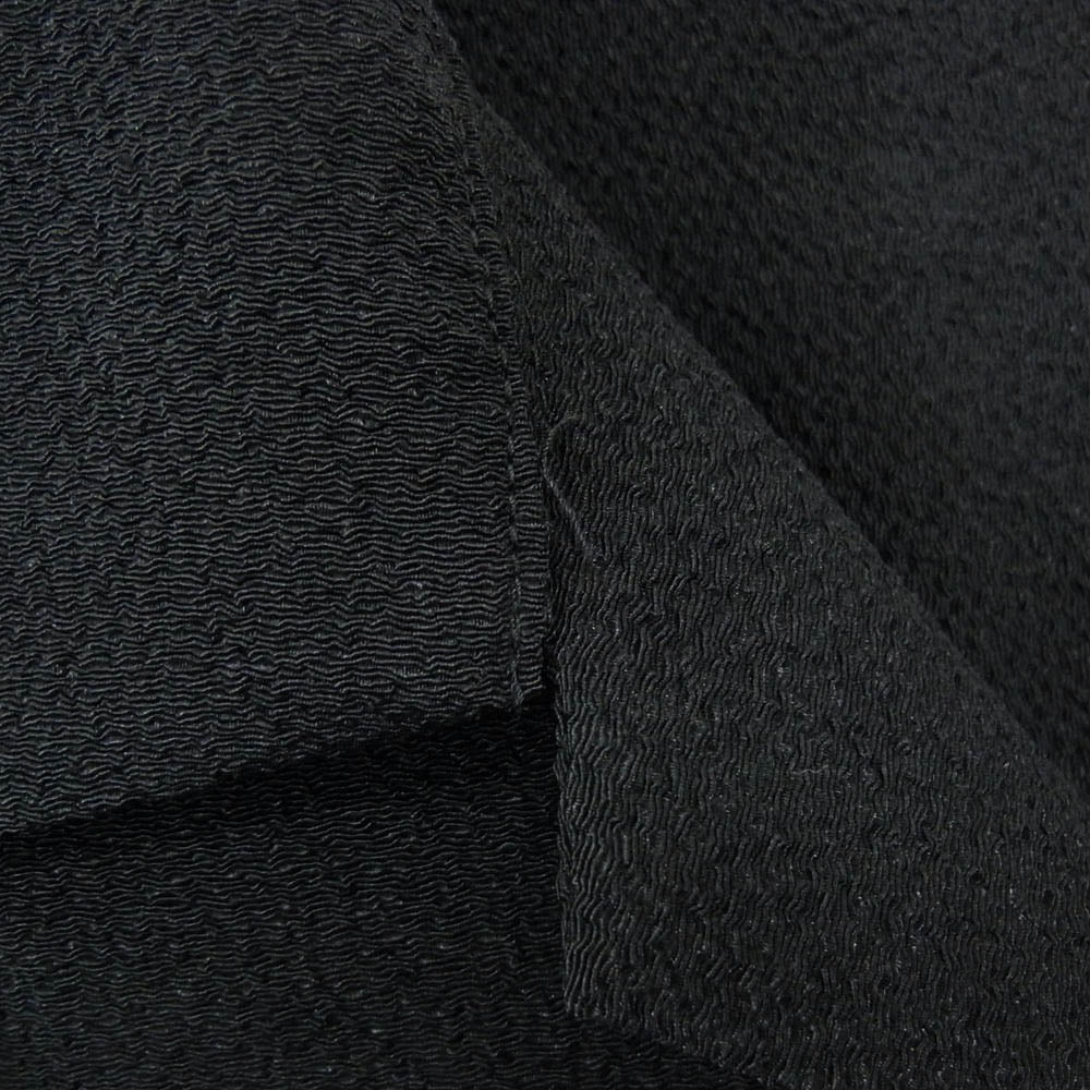 South2 West8 サウスツーウェストエイト GL805 One-up Shirt Poly Crepe Cloth クレープクロス ワンナップ オープンカラー 長袖 シャツ ブラック系 M【中古】