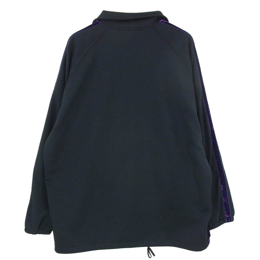 Needles ニードルス 18AW DI182 Side Line Coach Jacket ロゴ刺繍 サイドライン コーチジャケット ブラック系 パープル系 M【中古】