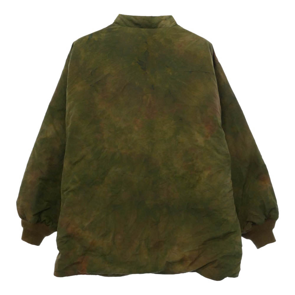 Needles ニードルス 19AW FK083 Stand Collar Down Sur Coat-Nylon Tussore/UnevenDye スタンドカラー ムラ染め ダウンジャケット カーキ系 M【中古】
