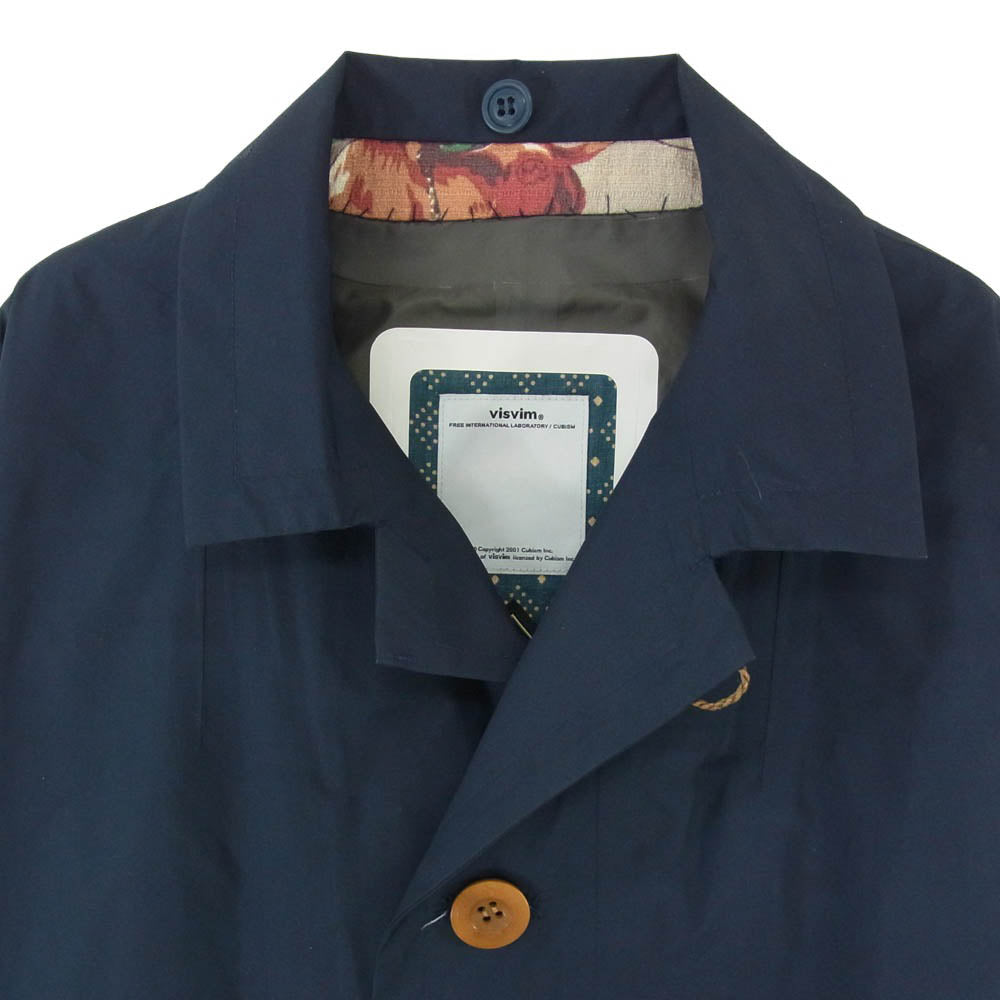 VISVIM ビズビム 14AW 114205013004 2.5L GORE-TEX MIES COAT ゴアテックス ナイロン チェスターコート ネイビー系 3【中古】