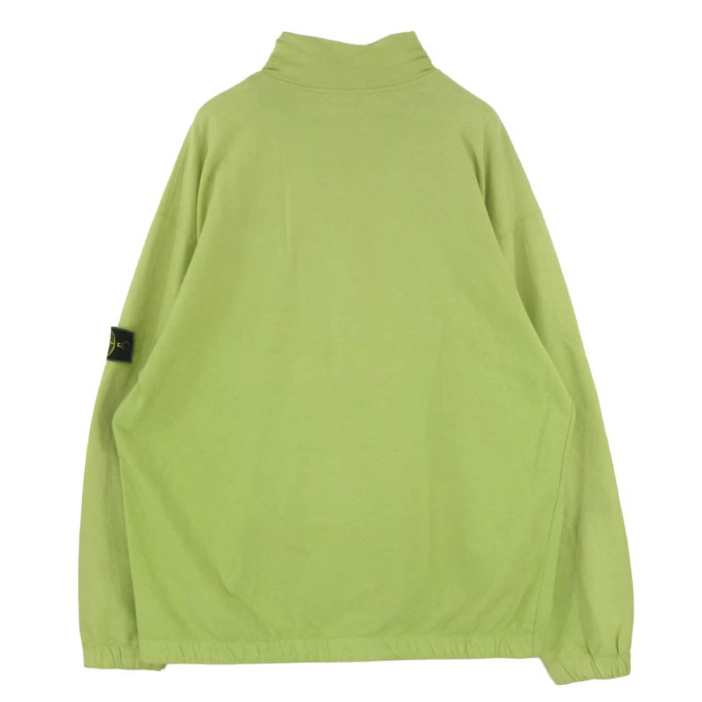 STONE ISLAND ストーンアイランド 97SS 26156076 アーカイブ コンパス ロゴパッチ ハーフジップ スウェットシャツ ライトグリーン系 XXL【中古】