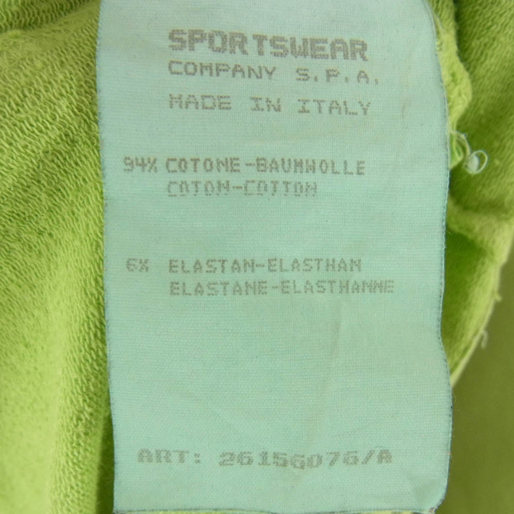 STONE ISLAND ストーンアイランド 97SS 26156076 アーカイブ コンパス ロゴパッチ ハーフジップ スウェットシャツ ライトグリーン系 XXL【中古】