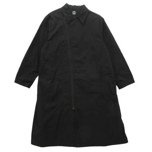 PORTER CLASSIC ポータークラシック POPLIN RIDING COAT ポプリン ダブルジップ ライディングコート ブラック系 M【中古】