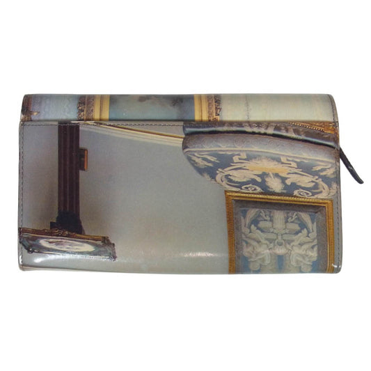Vivienne Westwood ヴィヴィアンウエストウッド ウォレス・コレクション エナメル プリント オーブ ウォレット 長財布 マルチカラー系【中古】