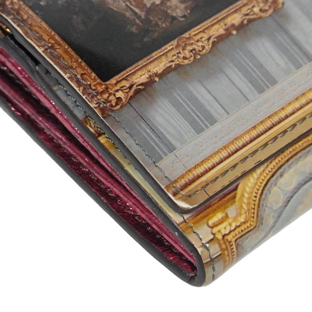 Vivienne Westwood ヴィヴィアンウエストウッド ウォレス・コレクション エナメル プリント オーブ ウォレット 長財布 マルチカラー系【中古】