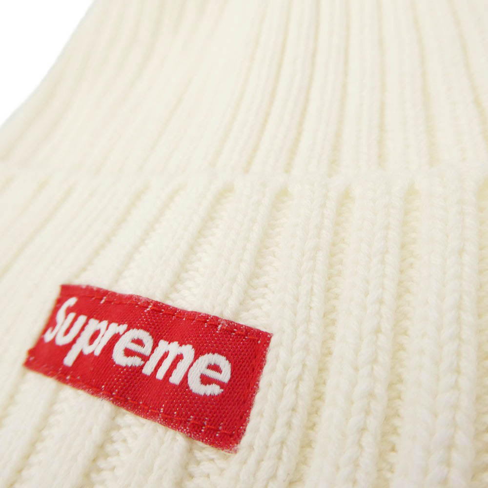 Supreme シュプリーム Overdyed Beanie White オーバーダイビーニー コットン ニット キャップ ホワイト系【中古】