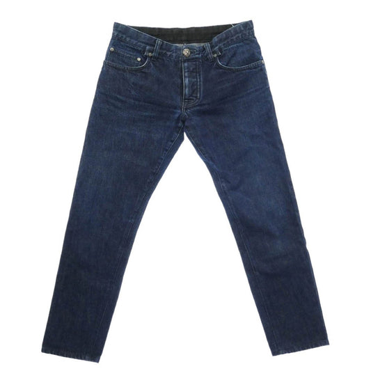 CHROME HEARTS クロムハーツ（原本無） 5PKT DENIM PANTS クロスボール ボタンフライ デニムパンツ インディゴブルー系 31【中古】