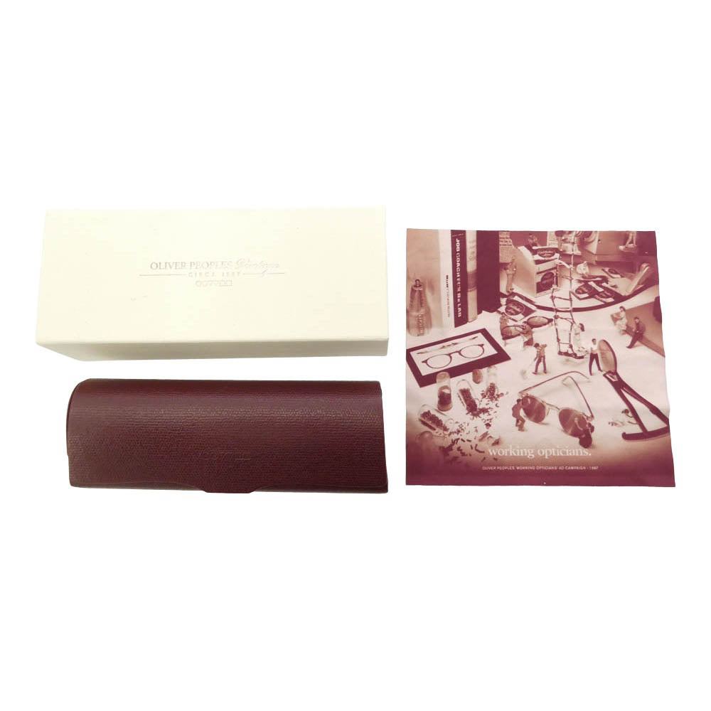 OLIVER PEOPLES オリバーピープルズ OP-505 雅 Semi-Matte Cocobolo-Antique Gold アセテート フレーム アイウェア サングラス ブラック系【中古】