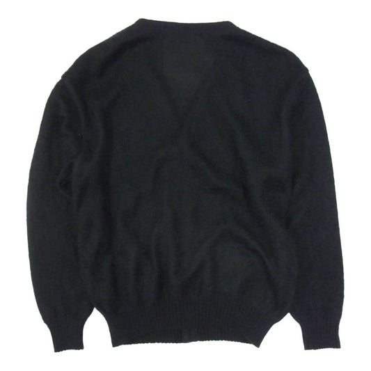 WACKO MARIA ワコマリア 25AW MOHAIR CARDIGAN TYPE-1ミックス ヘビー モヘア カーディガン ブラック系 L【中古】