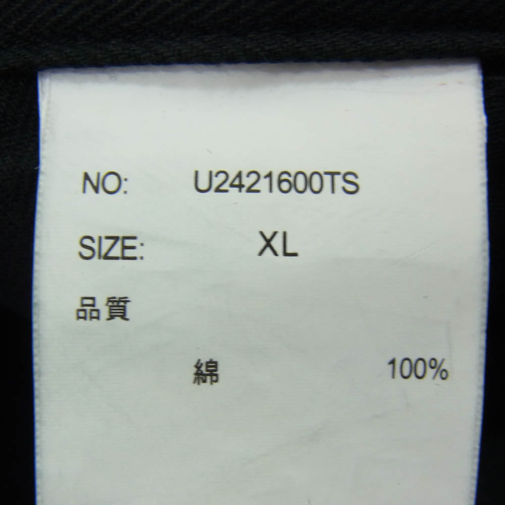 ユニバーサルオーバーオール U2421600TS × TATTOO STUDIO YAMADA TSY タトゥースタジオヤマダ HBT ワークパンツ ブラック系 XL【中古】