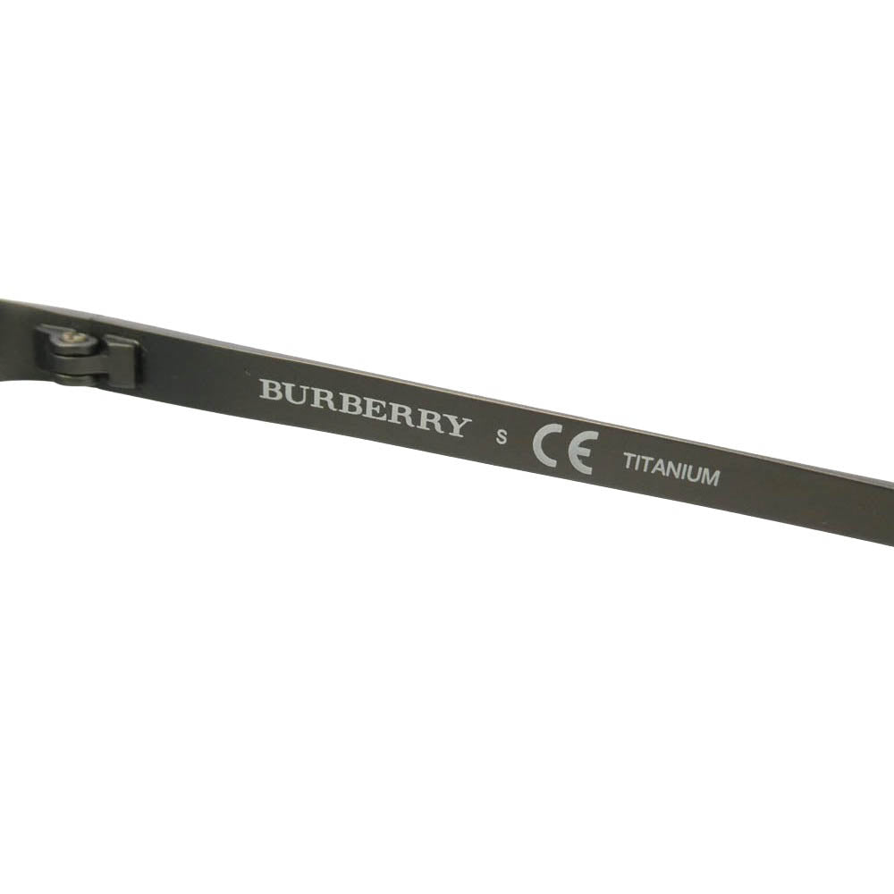 BURBERRY バーバリー 1292TD メタルフレーム カラーレンズ サングラス 眼鏡 アイウェア シルバー系 ネイビー系 56□15【中古】