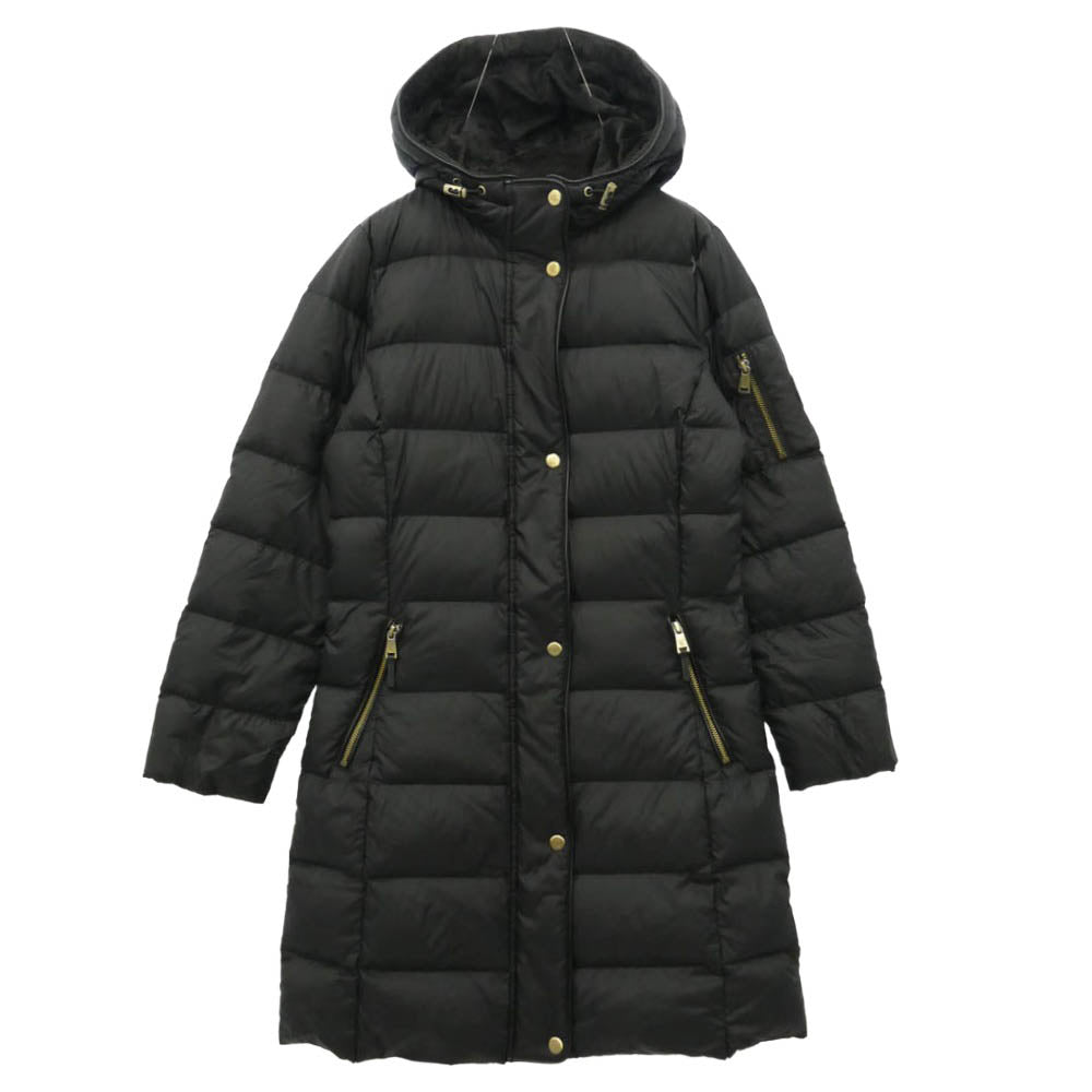 RALPH LAUREN ラルフローレン 297965059002 LAUREN RALPH LAUREN 裏地 スカーフ柄 ダウンコート ブラック系 XXS【中古】