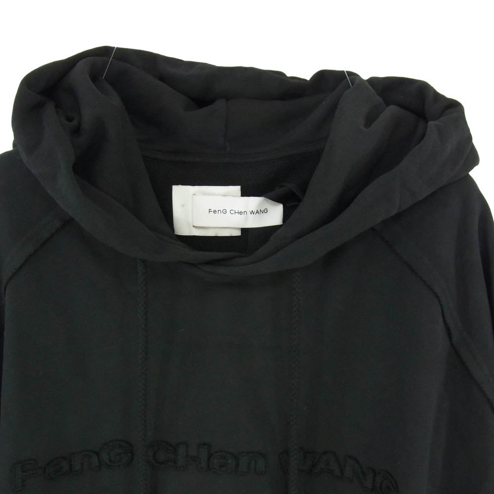 フェン・チェン・ワン TIE-DYE HOODIE タイダイ柄 プルオーバー パーカー フディー ブラック系 M【美品】【中古】