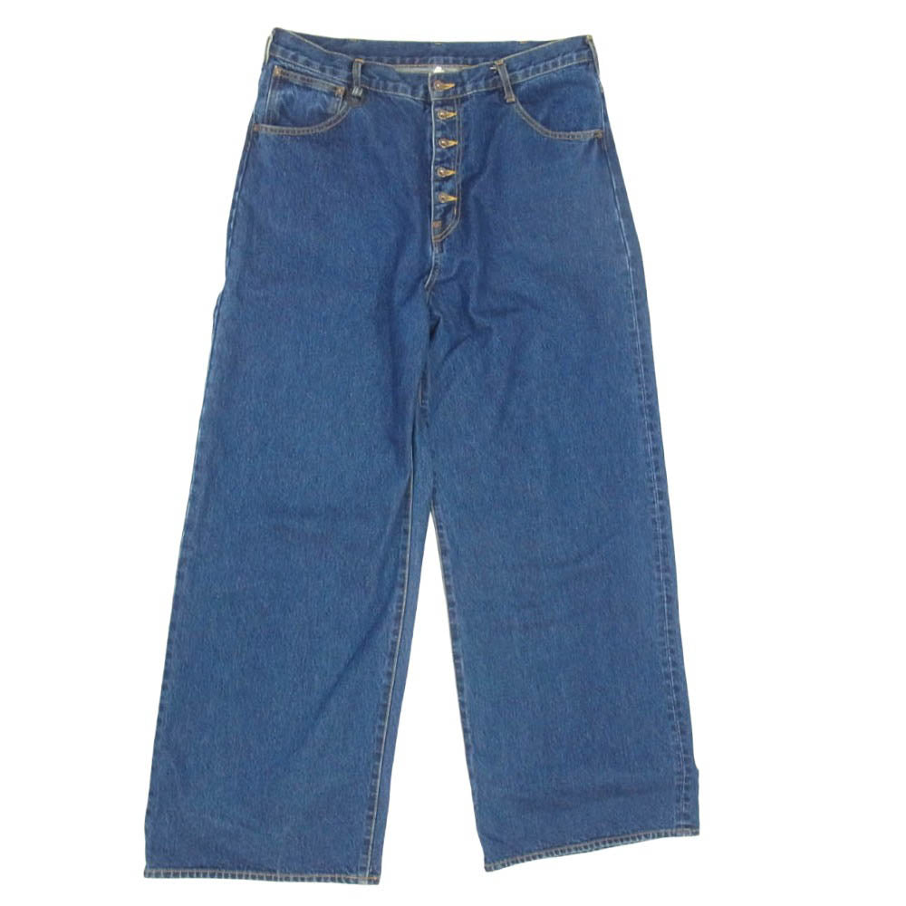 ソウシオオツキ 22AW S22AW17DNM Dokan Denim Pants ワイド ストレート デニム パンツ ブルー系 48【中古】