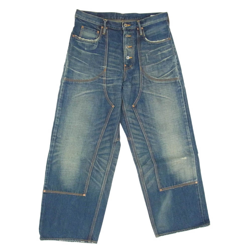 SUGARHILL シュガーヒル 22AW 22AWPT12 MUSTY FADED DOUBLE KNEE DENIM PANTS フェード加工 ダブルニー デニム パンツ ブルー系 34【中古】