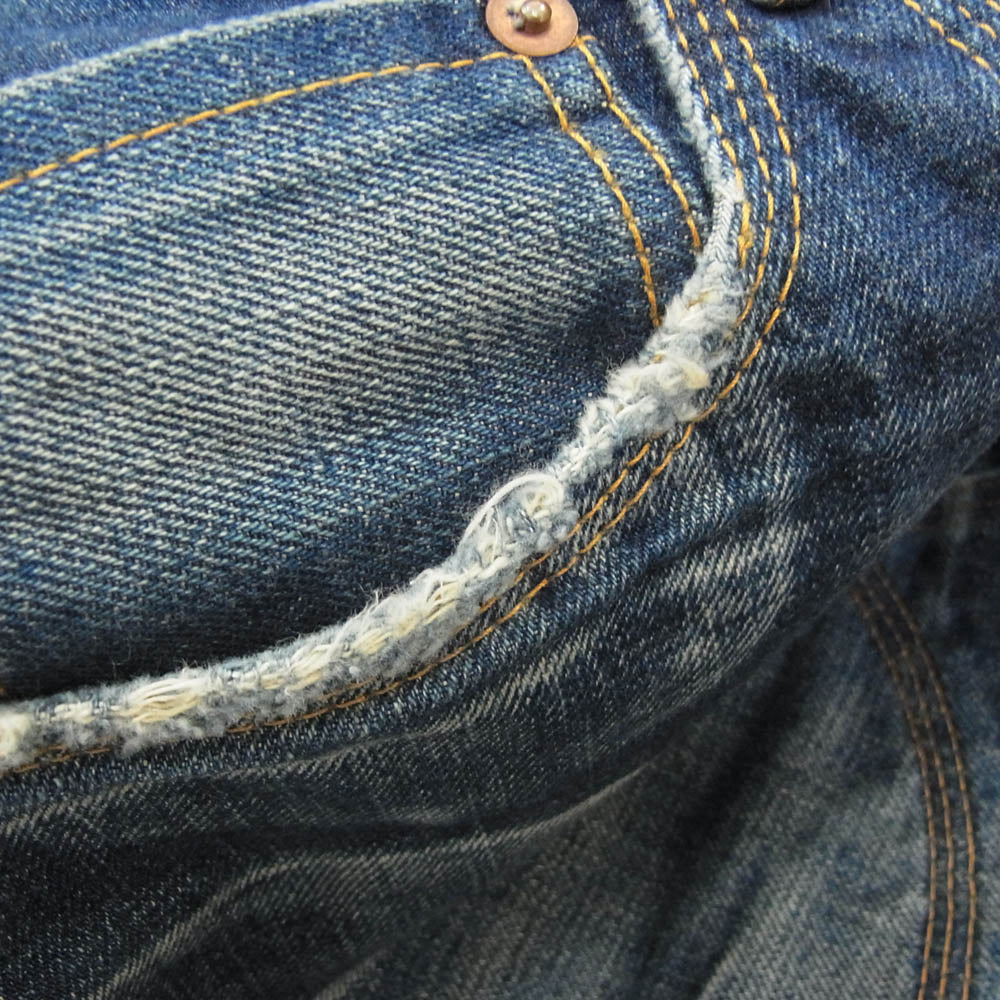 SUGARHILL シュガーヒル 22AW 22AWPT12 MUSTY FADED DOUBLE KNEE DENIM PANTS フェード加工 ダブルニー デニム パンツ ブルー系 34【中古】