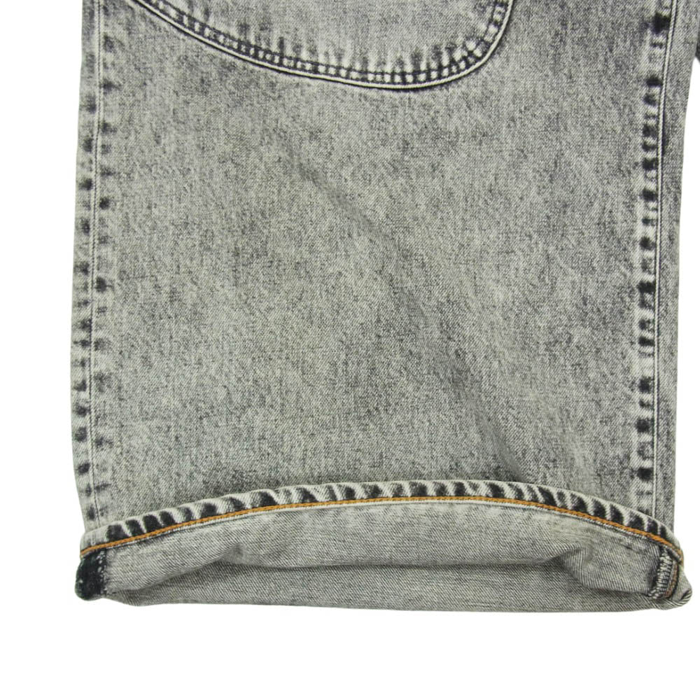 SUGARHILL シュガーヒル 24SS 2441000420 ACID WASHED MODERN WESTERN WIDE TROUSERS ケミカル ウォシュ加工 ウエスタン ダブルニー バギー デニム パンツ ブラック系 34【中古】