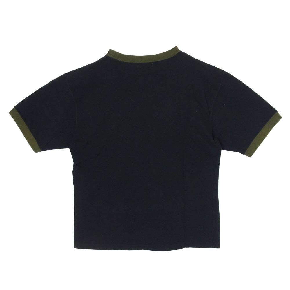 GOODENOUGH グッドイナフ 90s 1997年製 GE プリント トリムロゴ 半袖 Tシャツ ブラック系 S【中古】