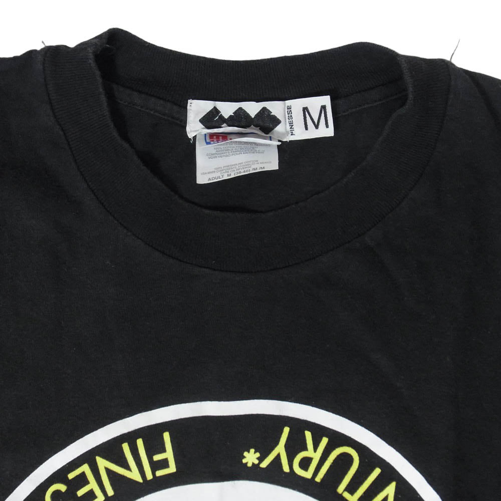 GOODENOUGH グッドイナフ 90s FINESSE Hanes BEEFY フィネス ヘインズ 半袖 スター プリント Tシャツ ブラック イエロー ブラック系 M【中古】