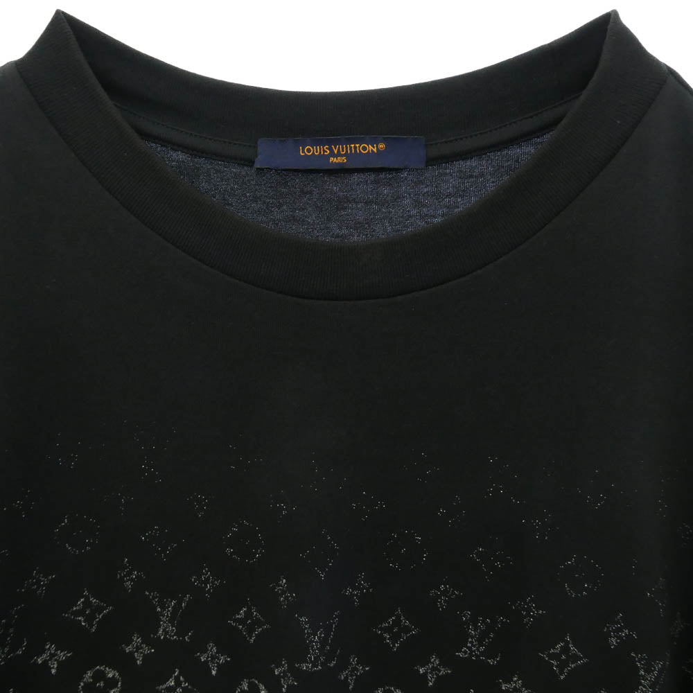 LOUIS VUITTON ルイ・ヴィトン RM232Q NPG HKY46W モノグラム グラディエント 総柄 Tシャツ 半袖 カットソー ブラック系 M【中古】