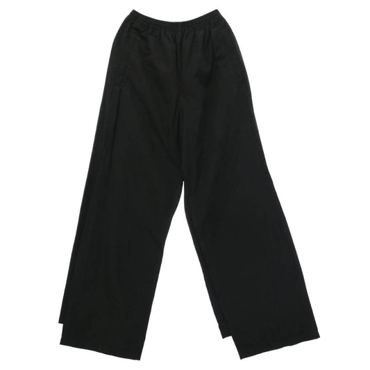 BALENCIAGA バレンシアガ 23SS 770502 TNQ25 Double Front Tracksuit Trousers ダブルフロント レイヤードワイド バギー パンツ ブラック系 XXS【中古】