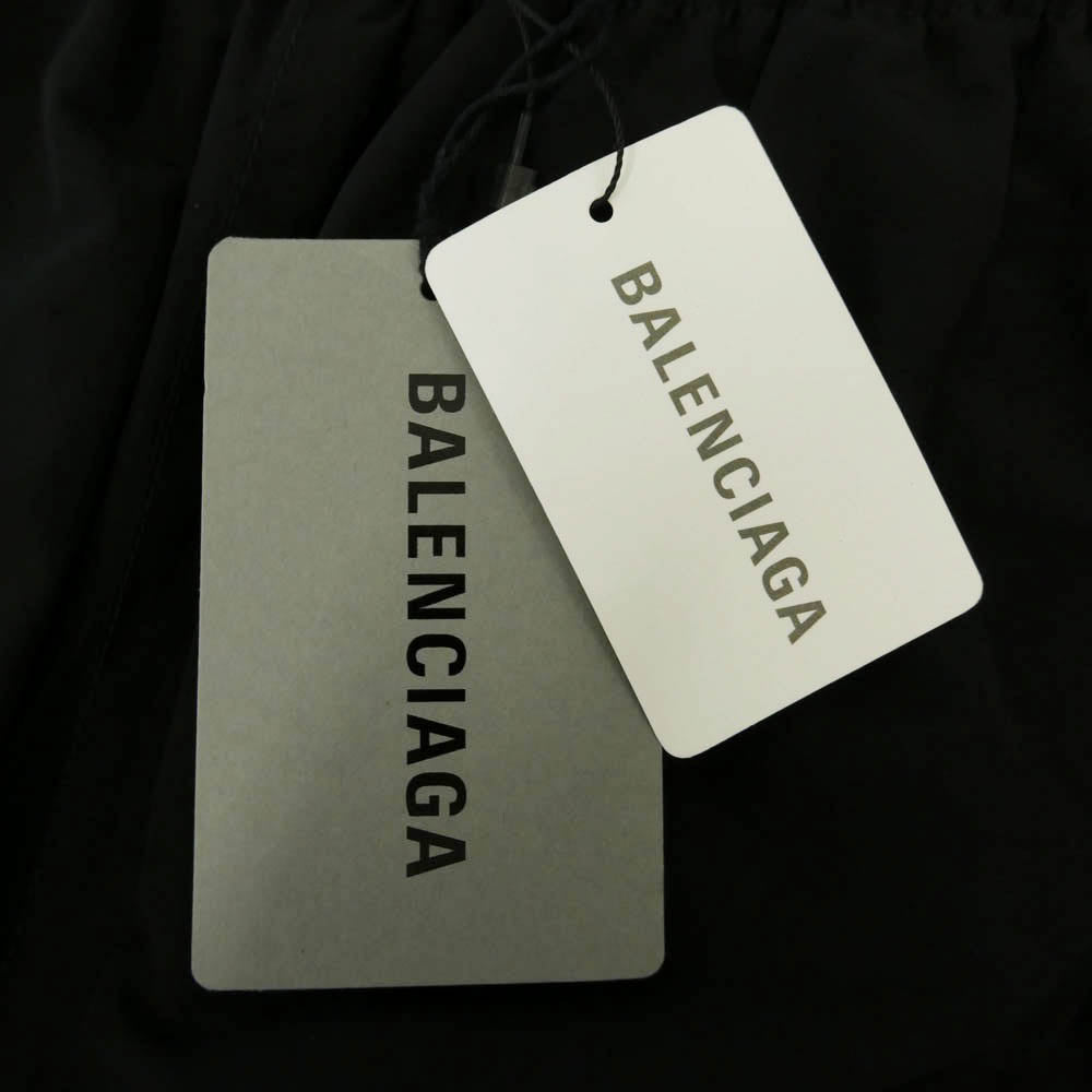 BALENCIAGA バレンシアガ 23SS 770502 TNQ25 Double Front Tracksuit Trousers ダブルフロント レイヤードワイド バギー パンツ ブラック系 XXS【中古】