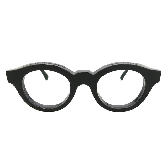 ジャック デュラン Plus is + 164 プラス イズ プラスセルフレーム フルリム ボストン アイウェア 眼鏡 ブラック系【中古】