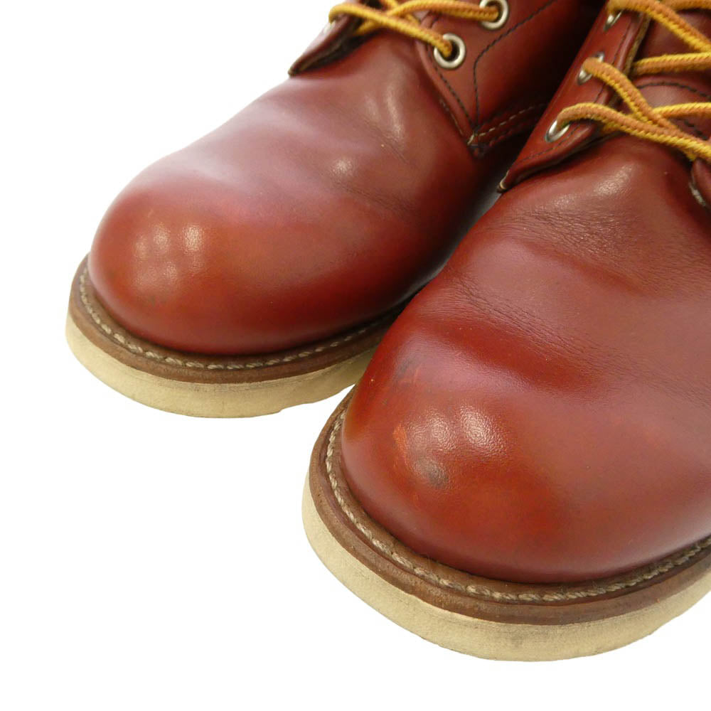 RED WING レッドウィング BEAMS ビームス 9872 × BEAMS ビームス 別注 半円犬タグ アイリッシュセッター プレーントゥ ブーツ ブラウン系 US10D【中古】