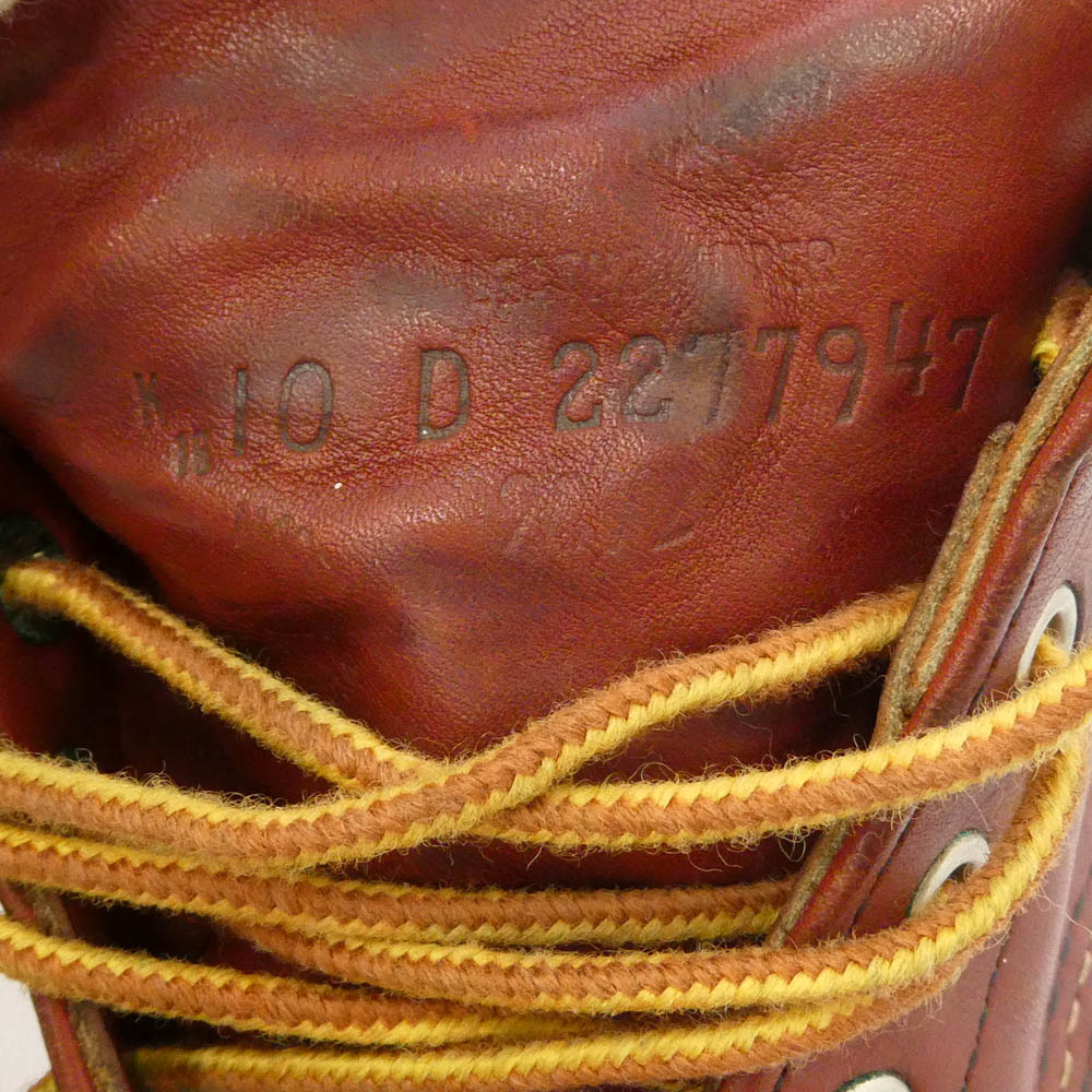 RED WING レッドウィング BEAMS ビームス 9872 × BEAMS ビームス 別注 半円犬タグ アイリッシュセッター プレーントゥ ブーツ ブラウン系 US10D【中古】