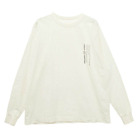 uniform experiment ユニフォームエクスペリメント FRAGMENT DESIGN フラグメントデザイン 20AW UE-202065 L/S WIDE MIL TEE ホワイト系 2【中古】